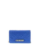 Love Moschino quilted clutch bag, cobalt blue