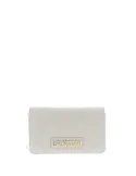 Love Moschino quilted clutch bag, ivory