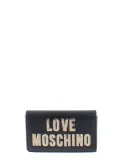 Love Moschino clutch bag with logo, black