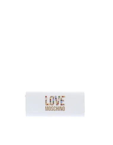 Love Moschino clutch bag, white
