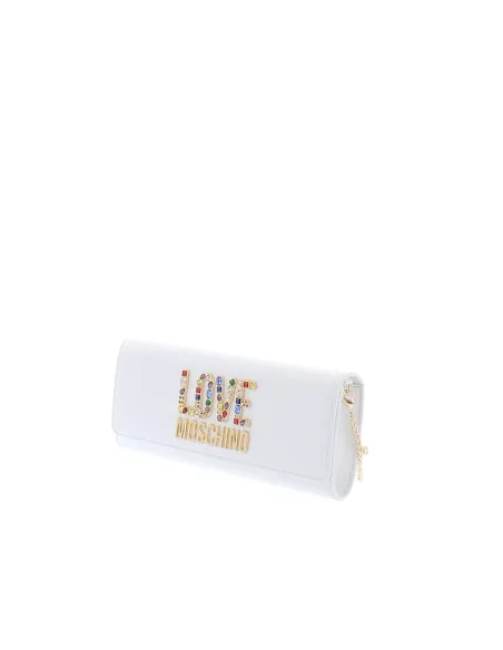 Love Moschino Clutch-Tasche, weiß