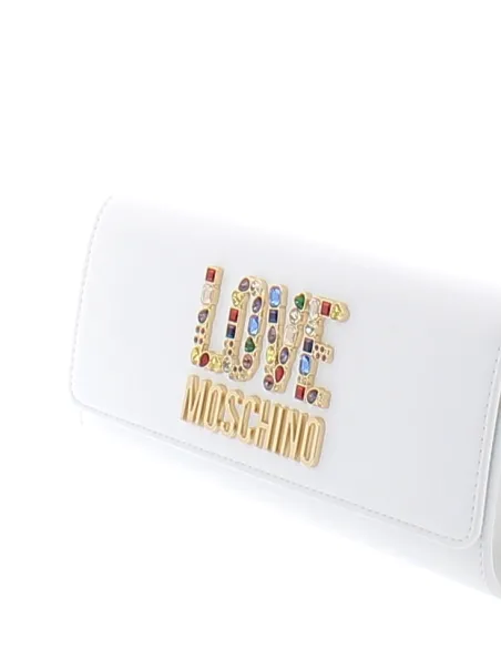 Love Moschino Clutch-Tasche, weiß