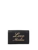 Love Moschino clutch bag with front logo, black