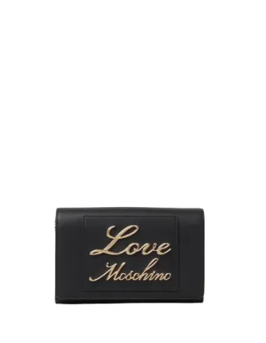Pochette love moschino nera on sale