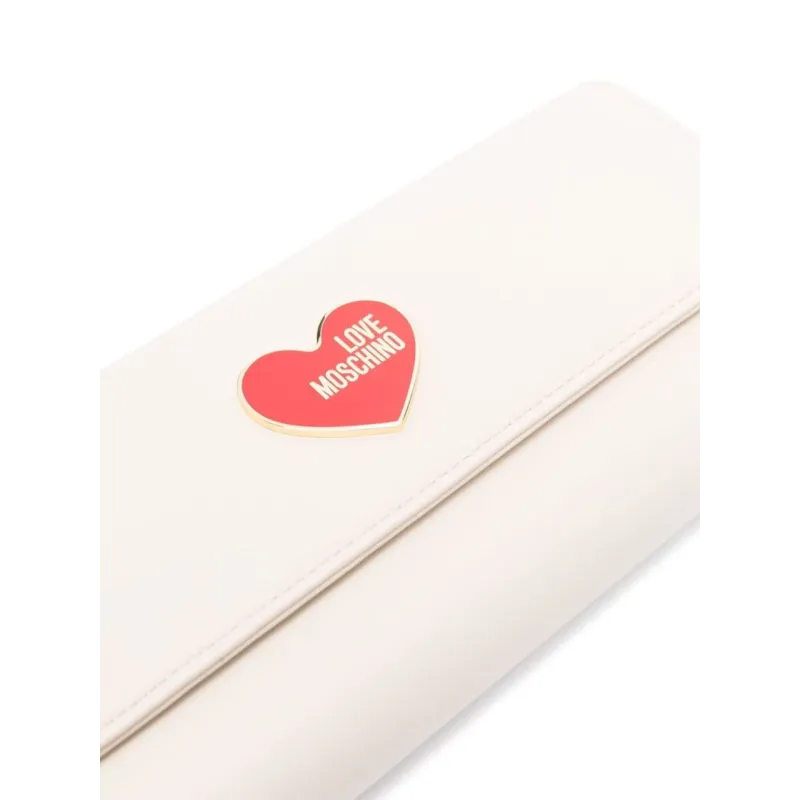 Pochette con cuore Love Moschino, avorio 2