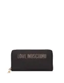 Portafogli donna con zip Love Moschino, nero