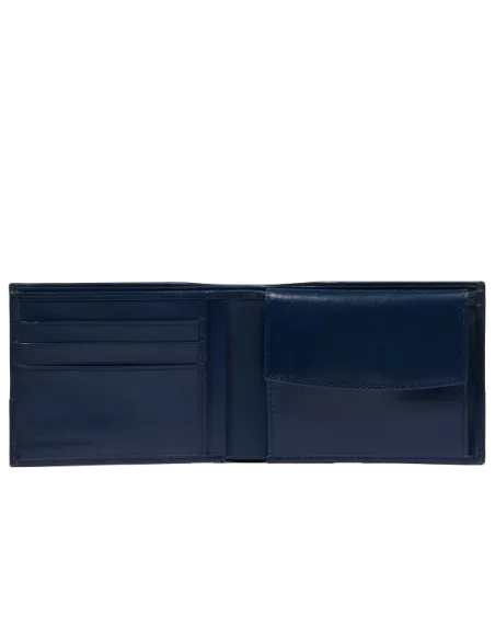 Portafogli con porta monete The Bridge Damiano, blu