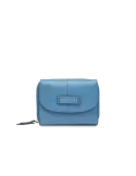 The Bridge Elisabetta women's wallet with external coin pocket, light blue