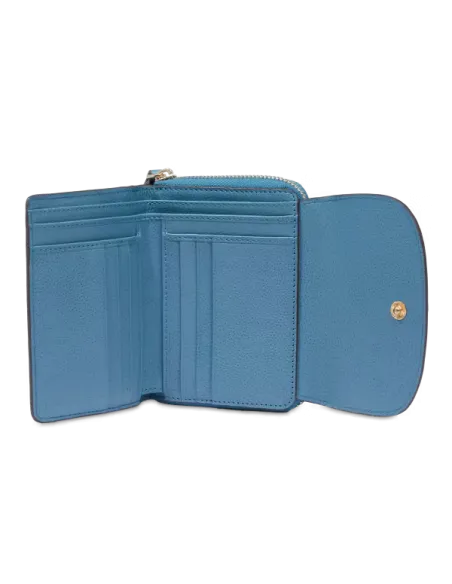 The Bridge Elisabetta women's wallet with external coin pocket, light blue