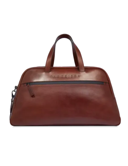 Borsone in pelle The Bridge Damiano, marrone