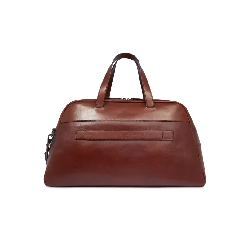 The Bridge Damiano leather duffle bag, brown 2