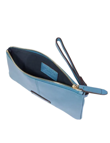 Pochette piccola con manico The Bridge Elisabetta, azzurra