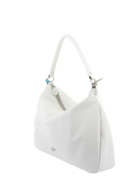Borsa in pelle Gabs Calliope, bianco ottico