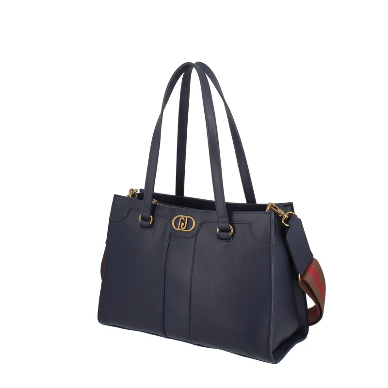 Liu Jo shopping bag with three compartments, blue 2