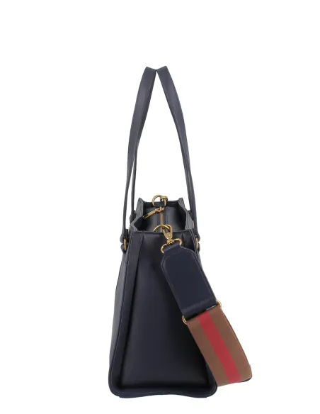 Liu Jo shopping bag with three compartments, blue