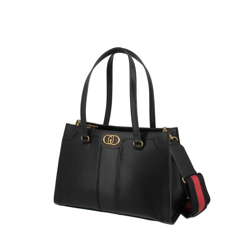 Liu Jo shopping bag with three compartments, black 2