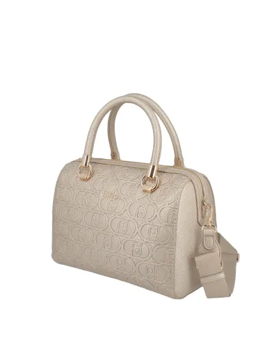 Damen-Handtasche mit Liu Jo Logo, gold