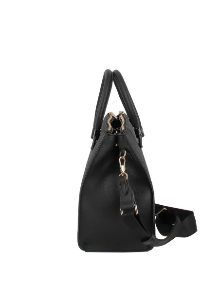 Liu Jo Damen-Handtasche mit drei Fächern, schwarz