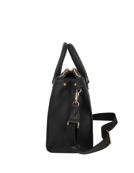 Liu Jo Damen-Handtasche mit drei Fächern, schwarz