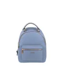 Liu Jo women's backpack with front zipped pocket, blue denim