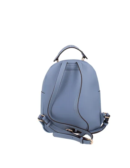 Liu Jo Damenrucksack mit Reißverschlusstasche vorne, blue Denim