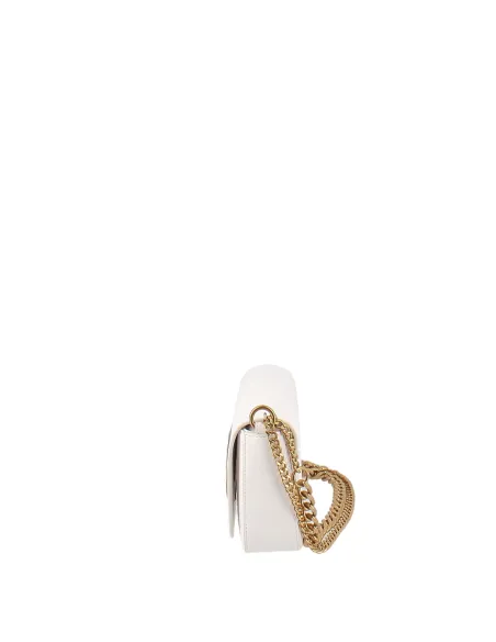 Borsa donna piccola con tracolla in catena Liu Jo, bianca