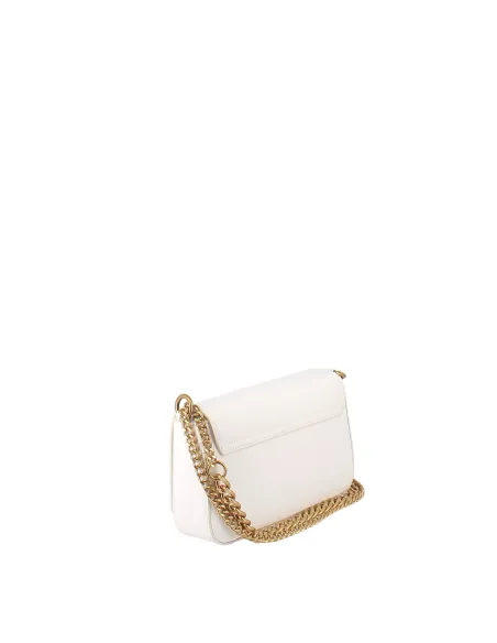 Borsa donna piccola con tracolla in catena Liu Jo, bianca