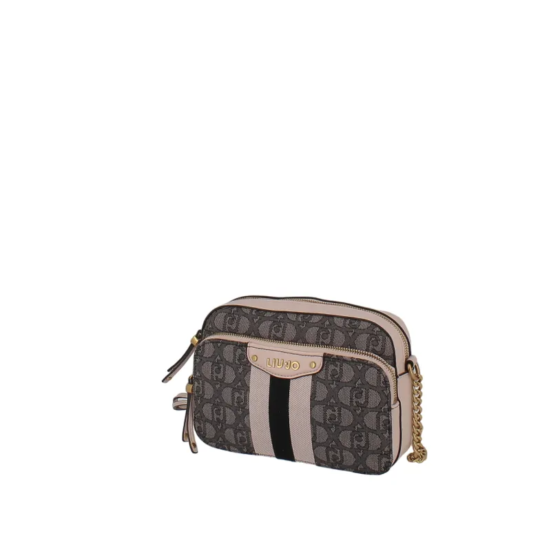 Liu Jo small women's shoulder bag with front pocket, black 2