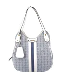 Liu Jo shopping bag with three compartments, denim blue