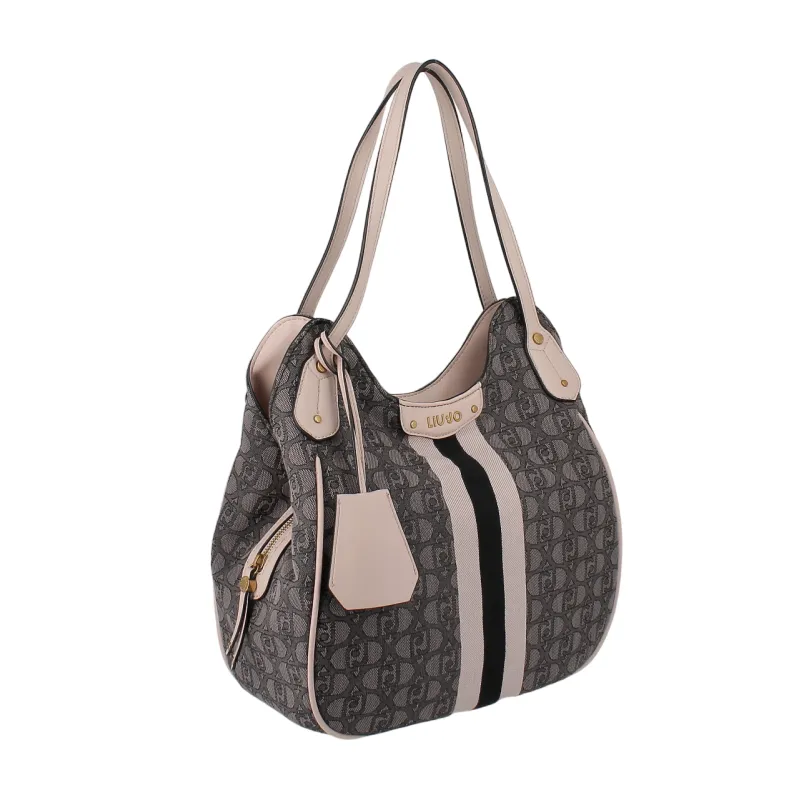 Borsa shopping logata Liu Jo, nera 2