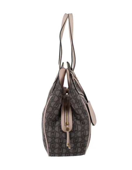 Borsa shopping logata Liu Jo, nera