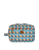 Brics X-Collection fabric and leather Necessaire, Tropical Camouflage