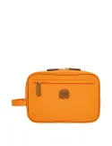 Brics X-Collection Stoff und Leder Necessaire, orange