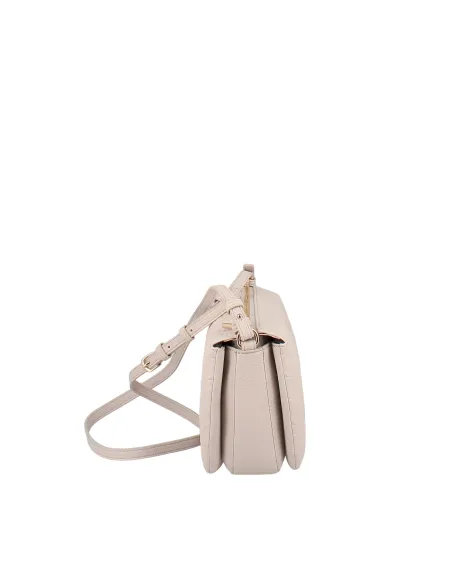 Borsa a tracolla con tre comparti Liu Jo, champagne