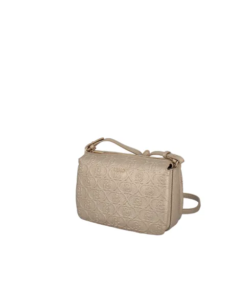 Borsa a tracolla con tre comparti Liu Jo, oro