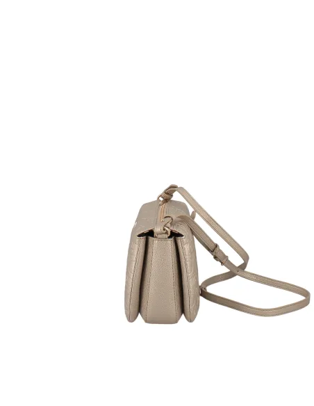 Borsa a tracolla con tre comparti Liu Jo, oro