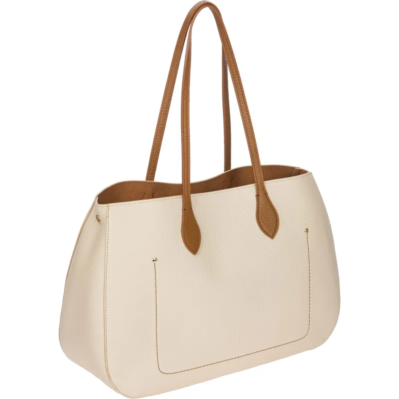 Bric's Gondola shopping bag, cream-brown 2