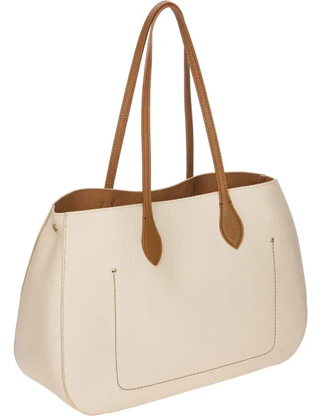 Bric's Gondola shopping bag, cream-brown