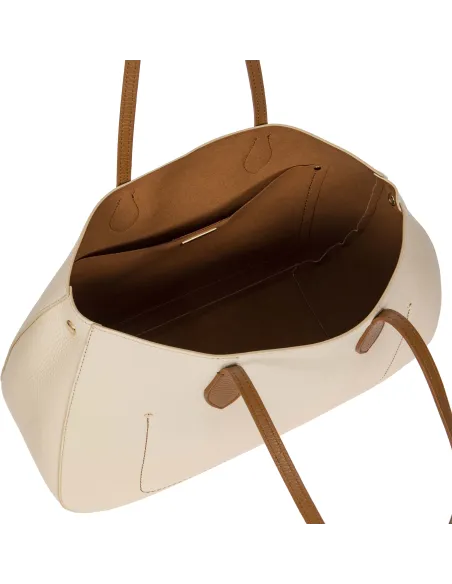 Bric's Gondola Einkaufstasche, creme-braun