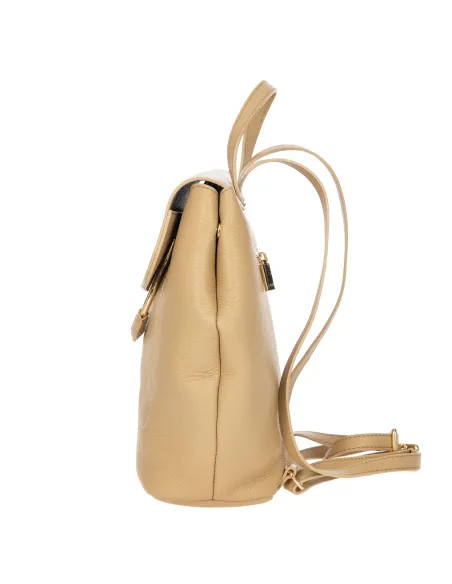 Bric's Gondola Damen-Rucksack aus Leder, beige