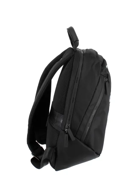 MOMODESIGN OVO Laptop-Rucksack aus Nylon, schwarz-weiß