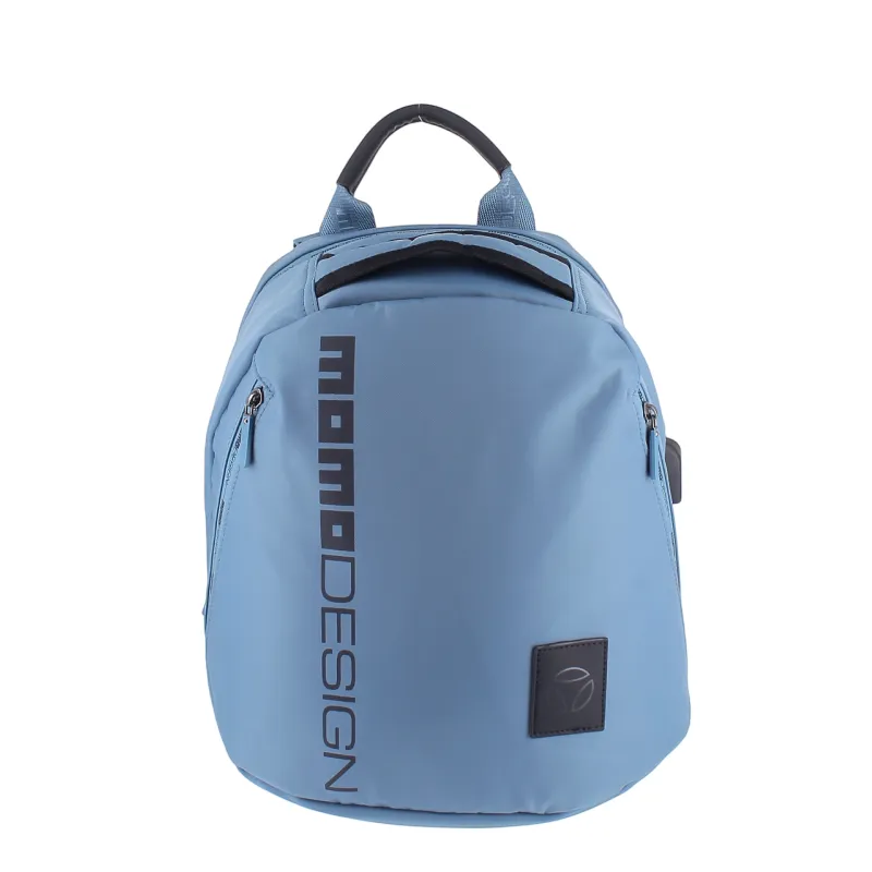 MOMODESIGN OVO Laptop-Rucksack aus Nylon, jeans
