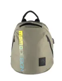 MOMODESIGN OVO nylon laptop backpack, grey decal