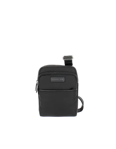 Borsello uomo con tasca esterna Momo Design nero
