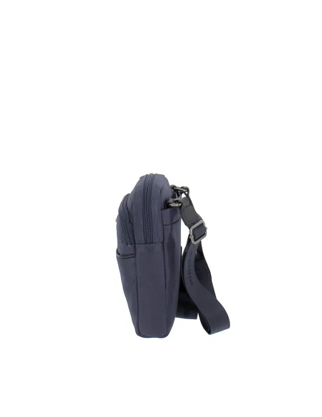 Borsello uomo con tasca esterna Momo Design, blu