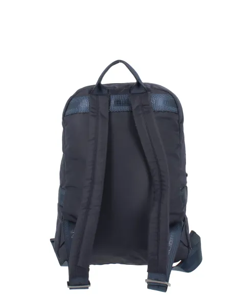 Zaino sportivo Momo Design, blue-bianco