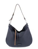 Gianni Notaro leather shoulder bag, blue-beige