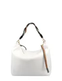 Gianni Notaro medium-sized shoulder bag with braided handle, white