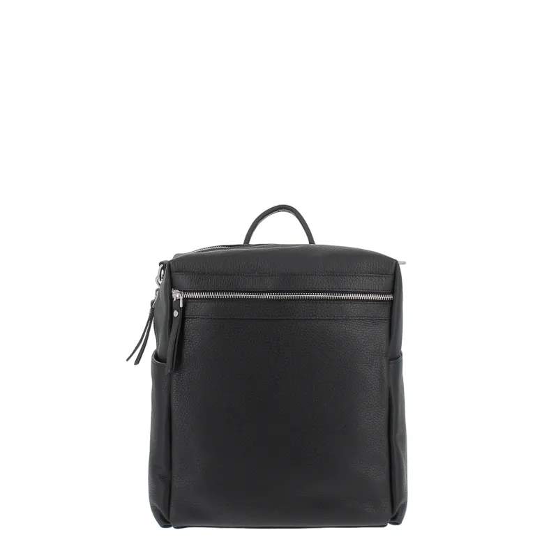 Gianni Notaro women's leather backpack, black
