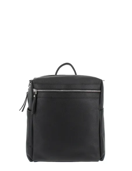 Gianni Notaro Damen-Rucksack aus Leder, schwarz